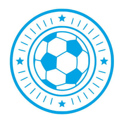 Soccer Ball Circle Emblem Logo #00a3e4