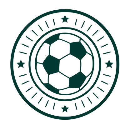 Soccer Ball Circle Emblem Logo #003932