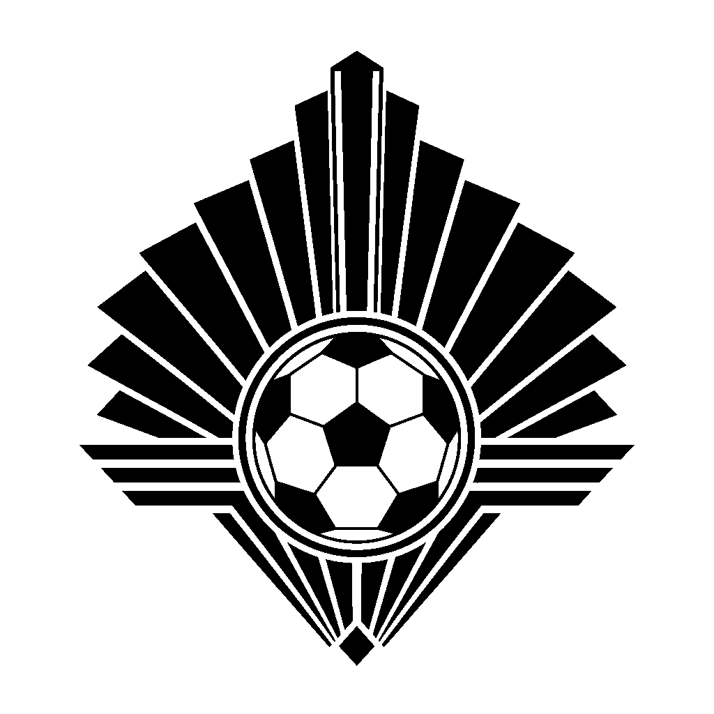 Art Deco Soccer Ball Logo