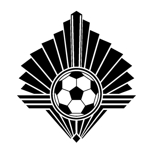 Art Deco Soccer Ball Logo