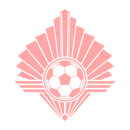Art Deco Soccer Ball Logo #ffa6a6
