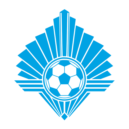 Art Deco Soccer Ball Logo #00a3e4