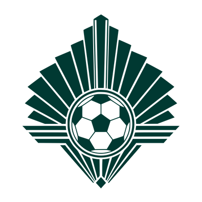 Art Deco Soccer Ball Logo #003932