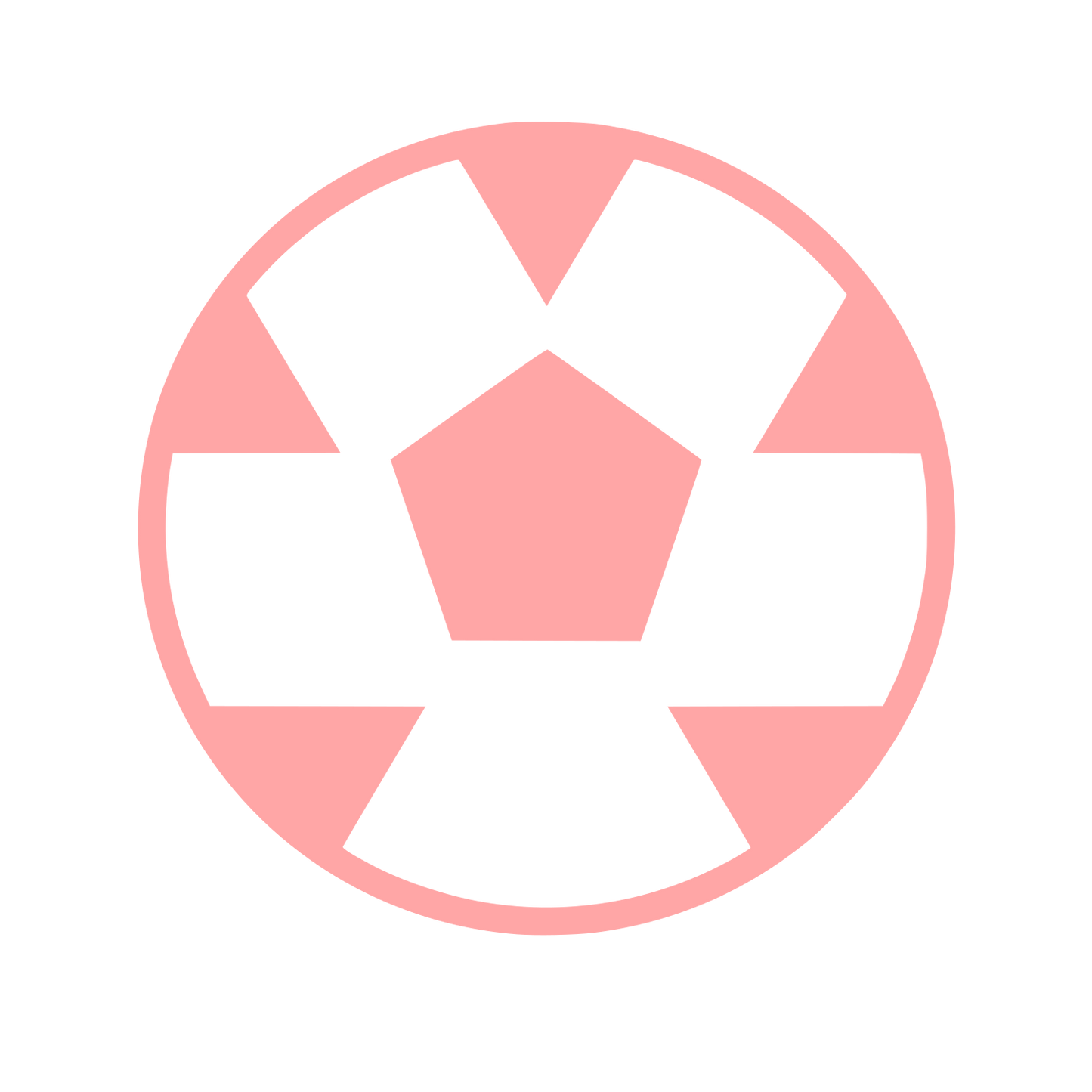 Soccer Ball Logo #ffa6a6