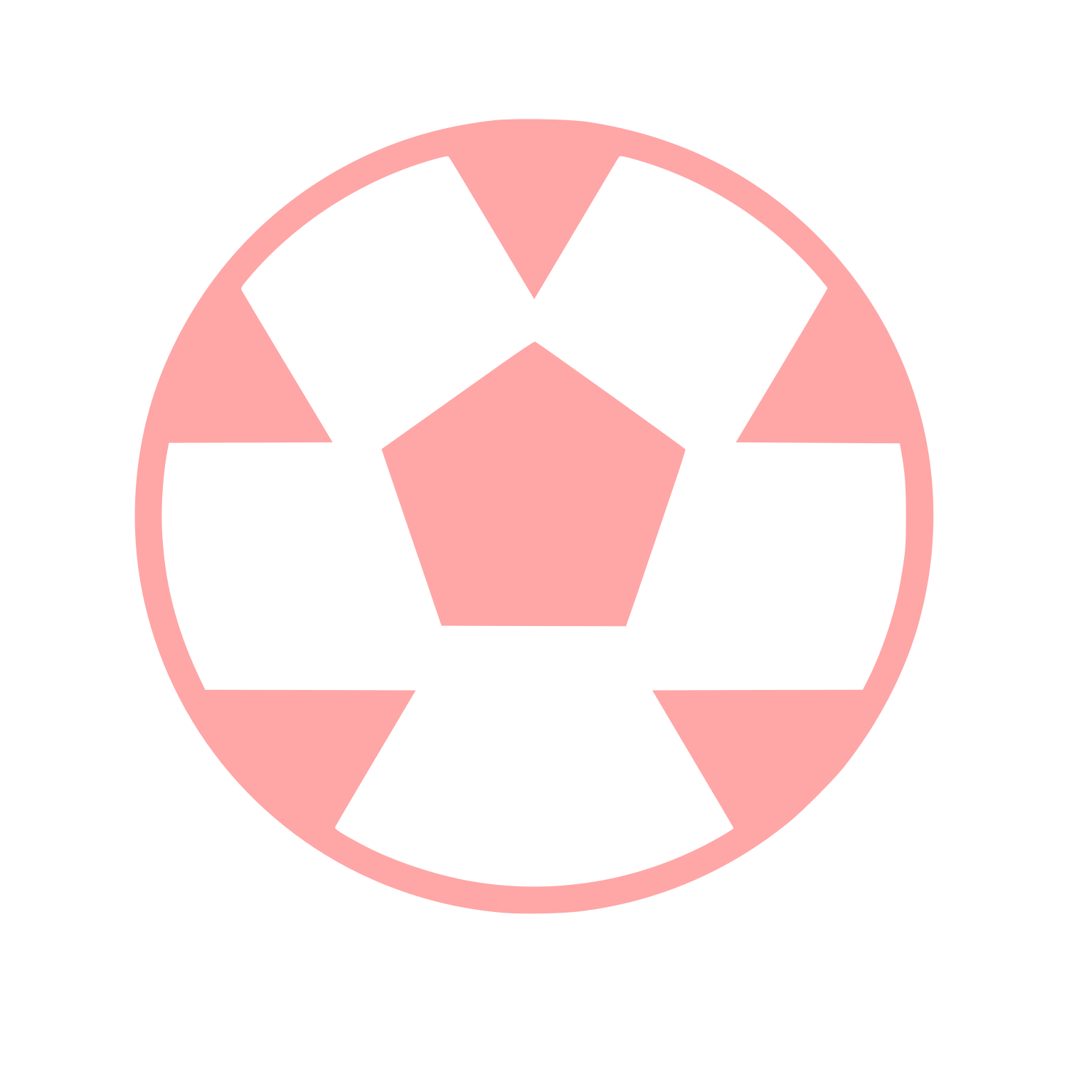 Soccer Ball Logo #ffa6a6