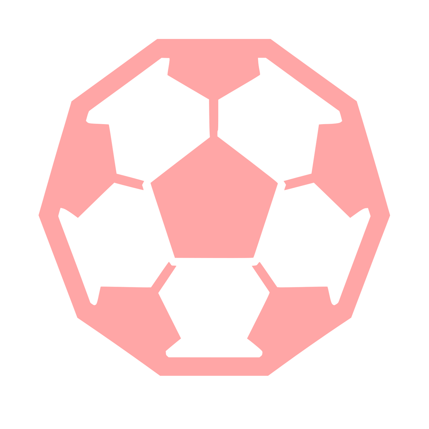Soccer Ball Panel Logo #ffa6a6