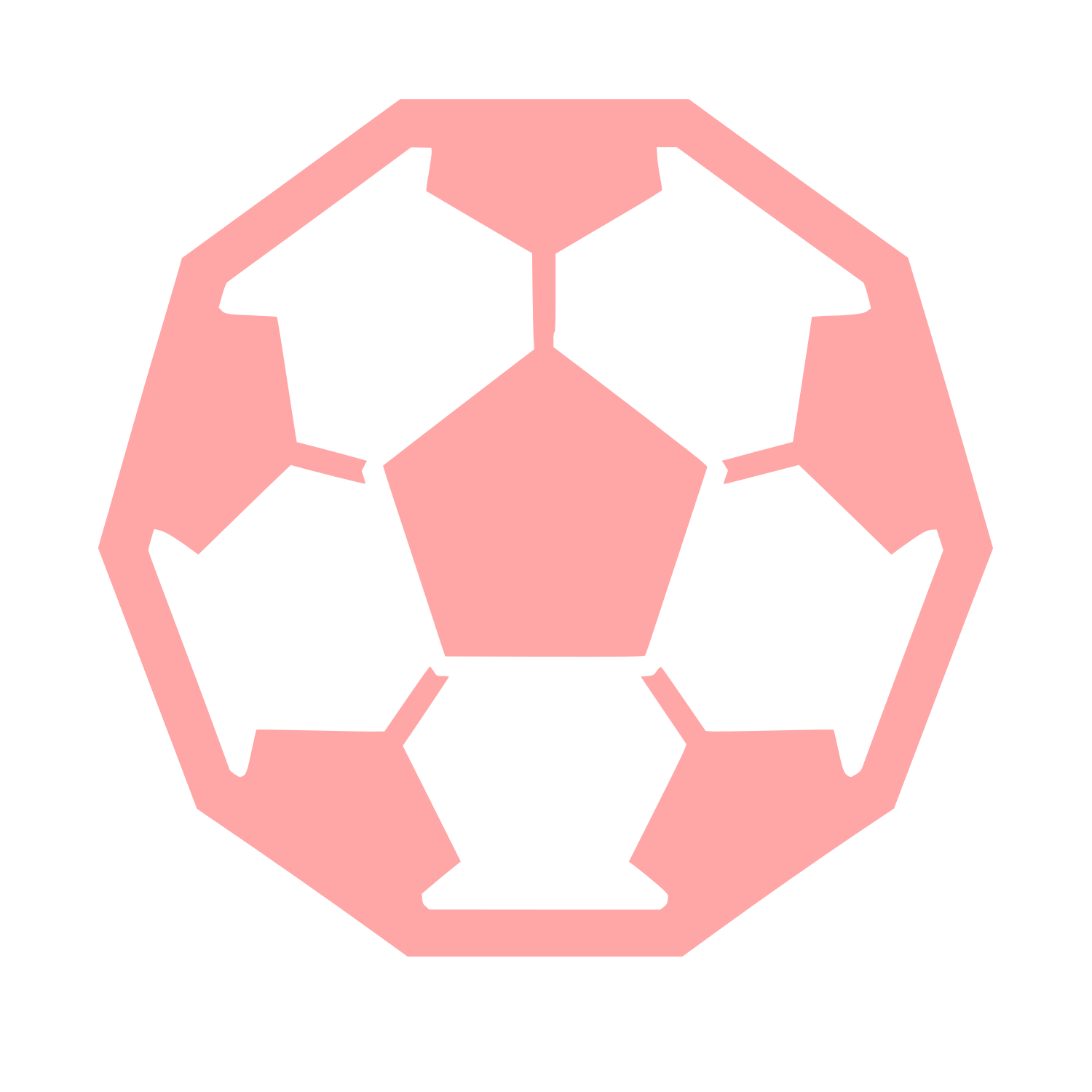 Soccer Ball Panel Logo #ffa6a6