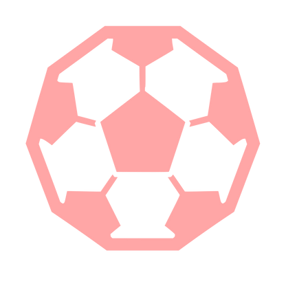 Soccer Ball Panel Logo #ffa6a6