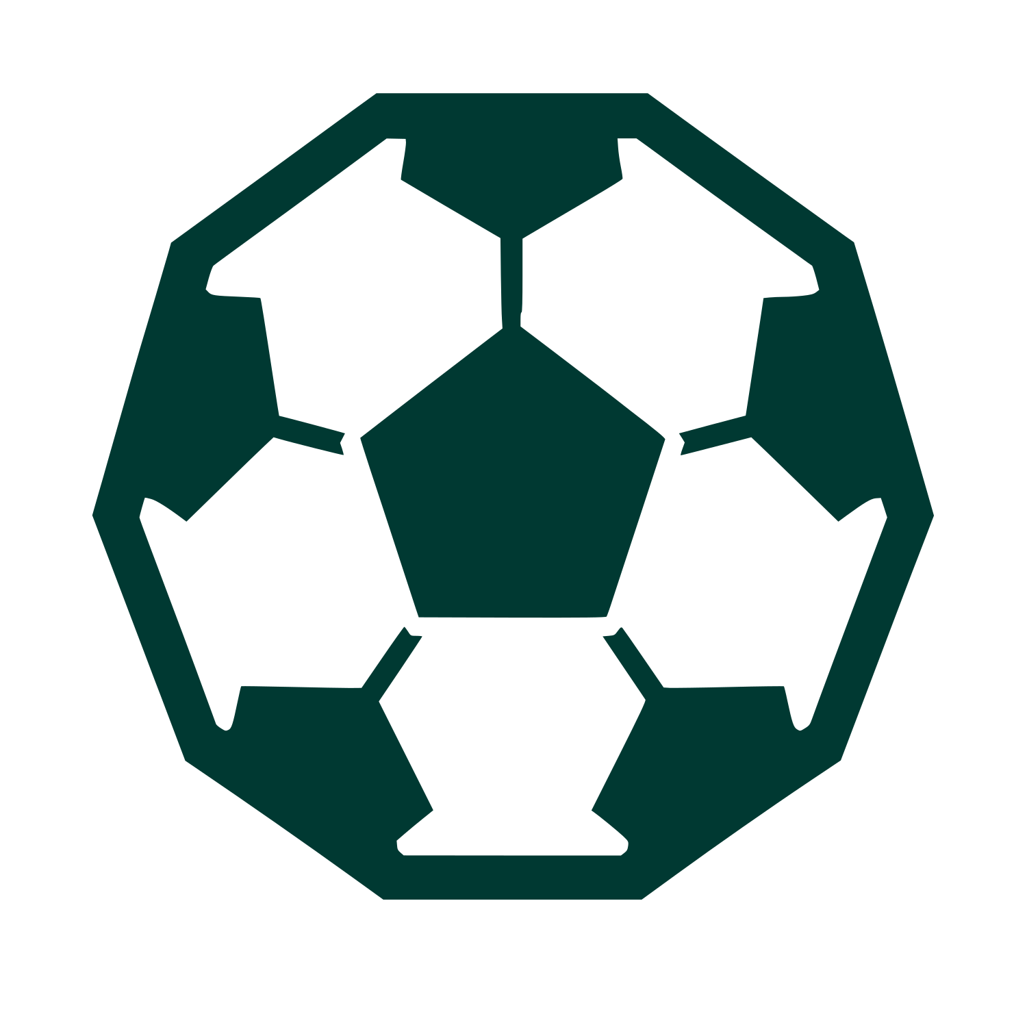 Soccer Ball Panel Logo #003932