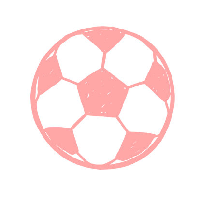 Hand-Drawn Soccer Ball Logo #ffa6a6