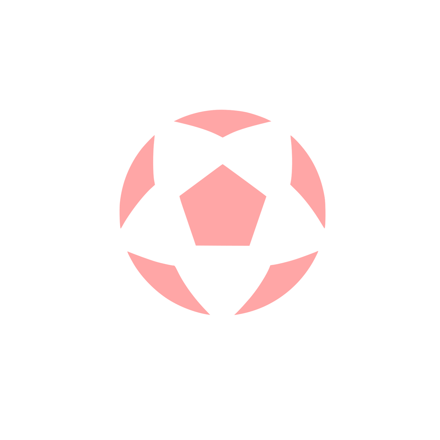 Soccer Ball Logo #ffa6a6
