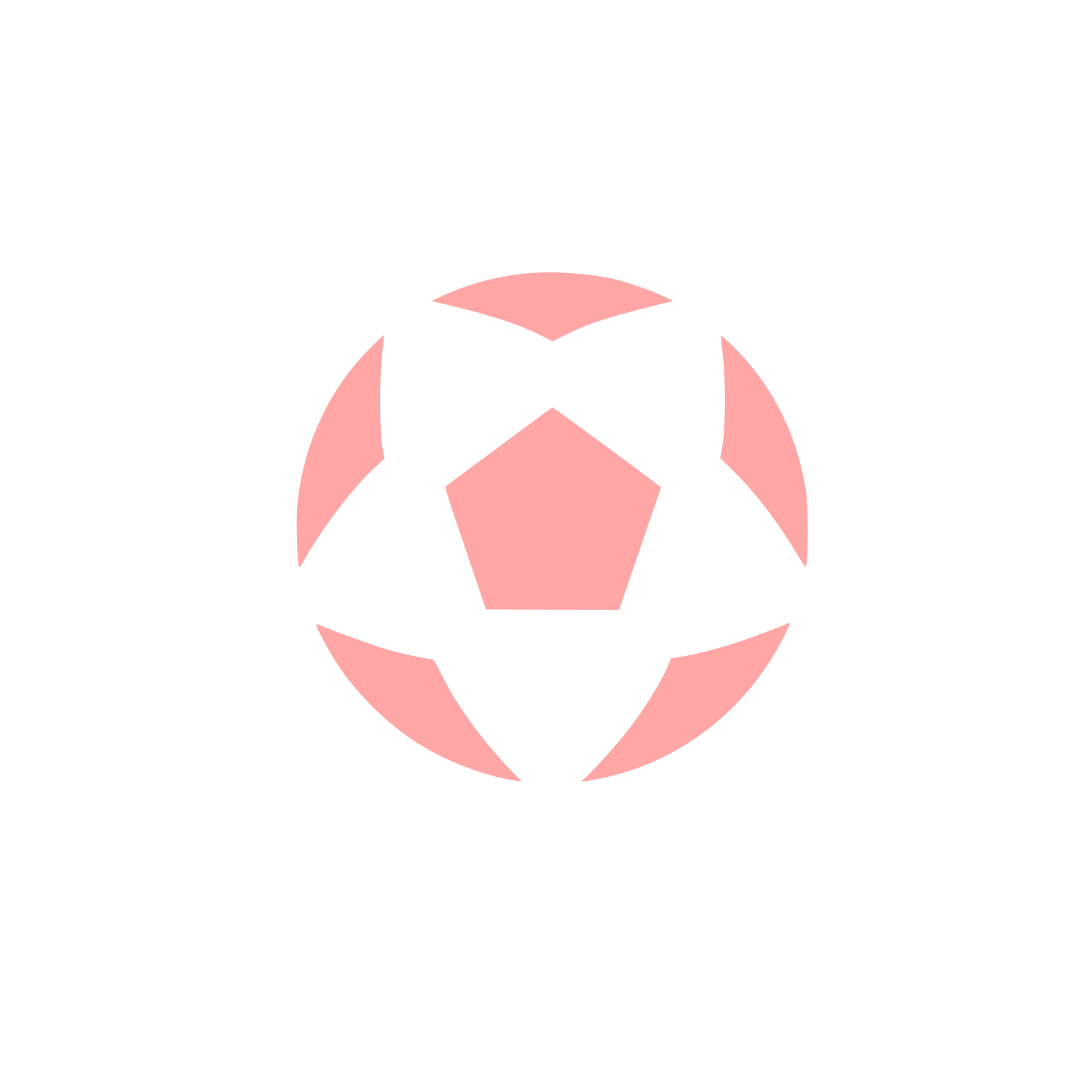 Soccer Ball Logo #ffa6a6