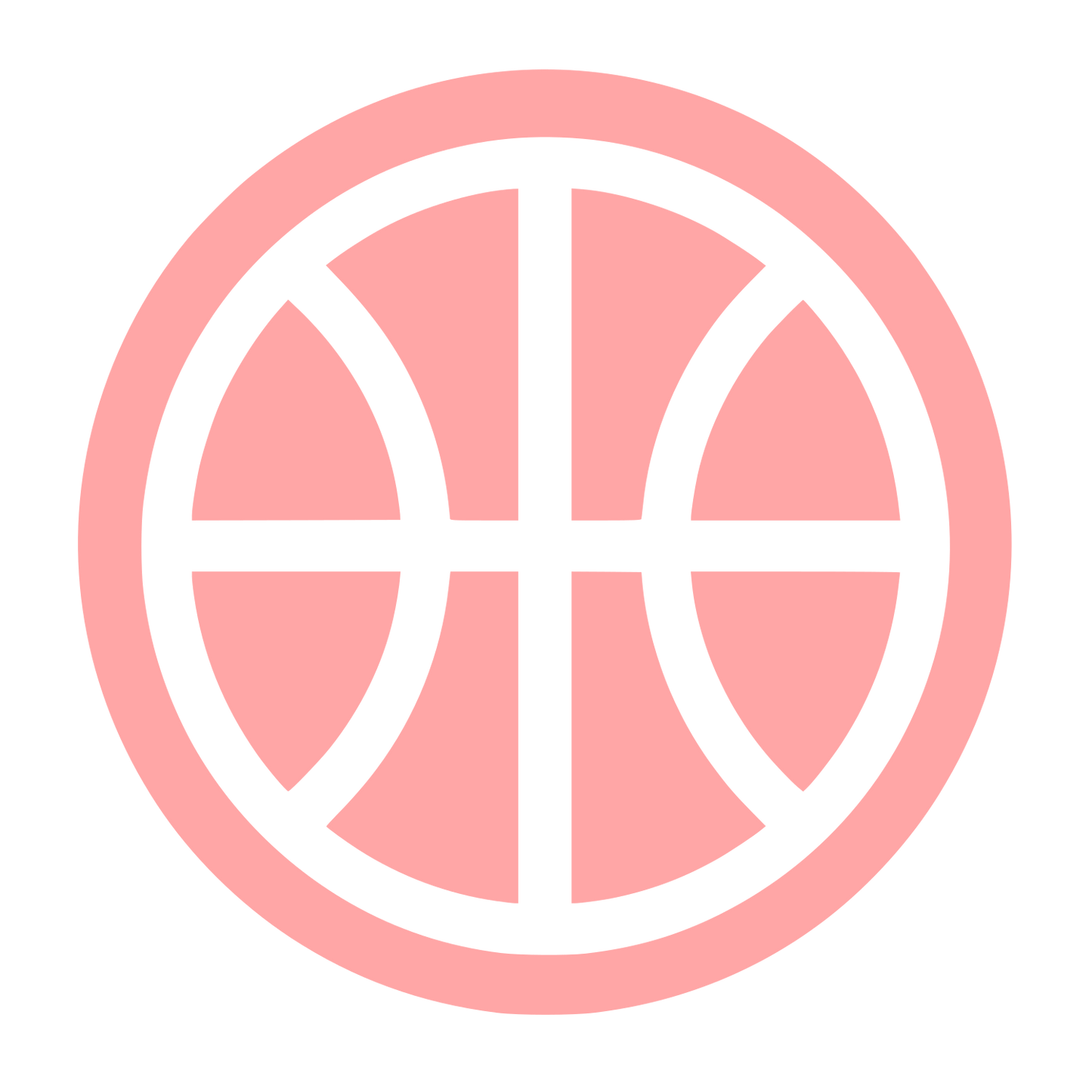 Basketball Ball Logo #ffa6a6