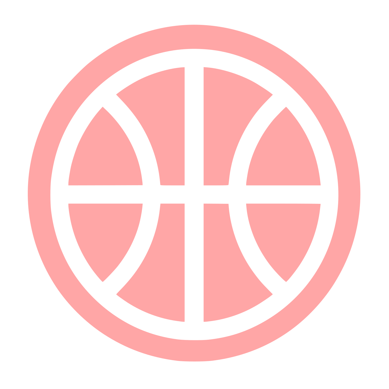 Basketball Ball Logo #ffa6a6