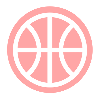 Basketball Ball Logo #ffa6a6
