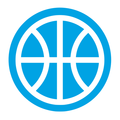 Basketball Ball Logo #00a3e4