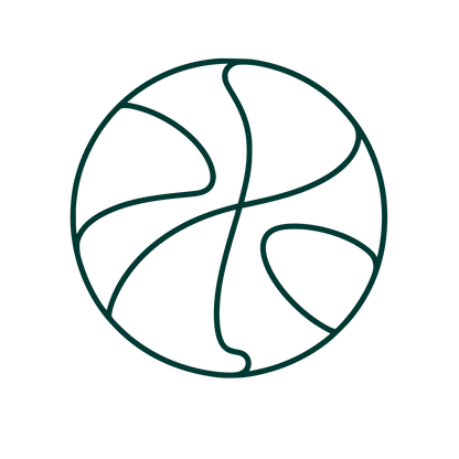 Basketball Outline Logo #003932