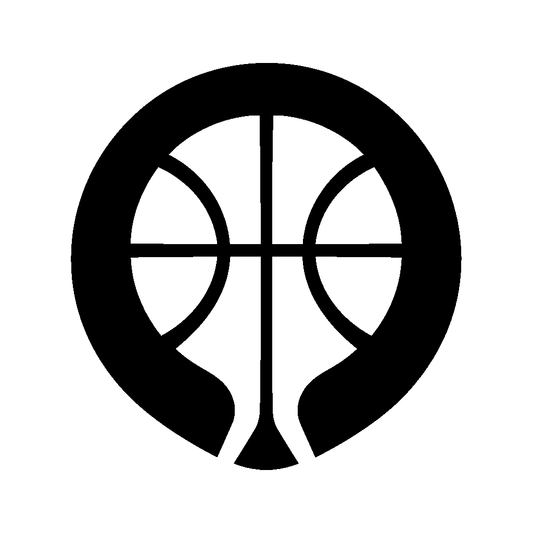 Basketball Circle Emblem Logo