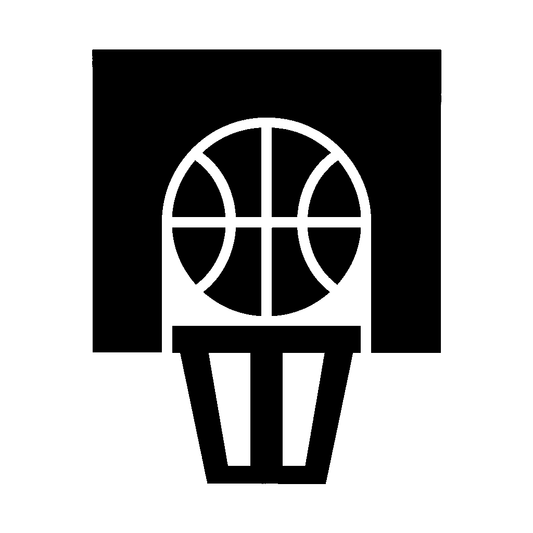 Basketball Hoop Backboard Logo