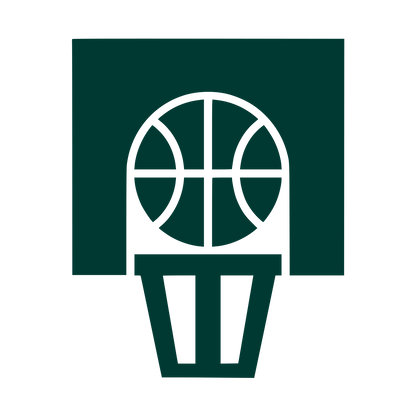 Basketball Hoop Backboard Logo #003932