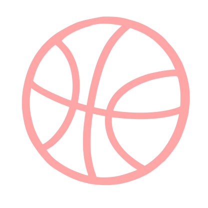 Basketball Outline Logo #ffa6a6