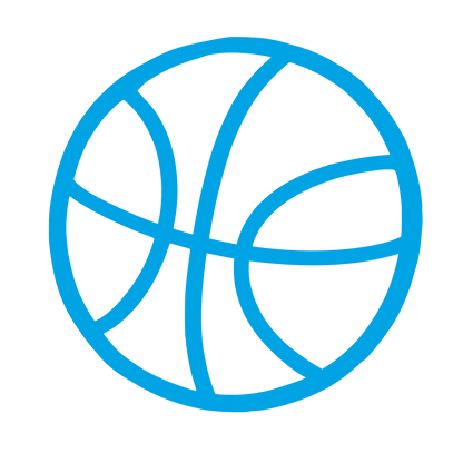 Basketball Outline Logo #00a3e4