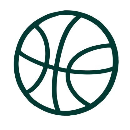 Basketball Outline Logo #003932