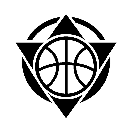 Basketball Triangle Emblem Logo