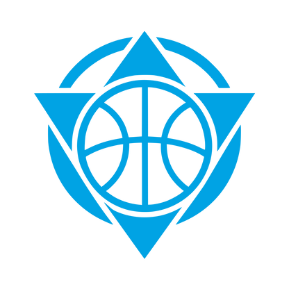 Basketball Triangle Emblem Logo #00a3e4