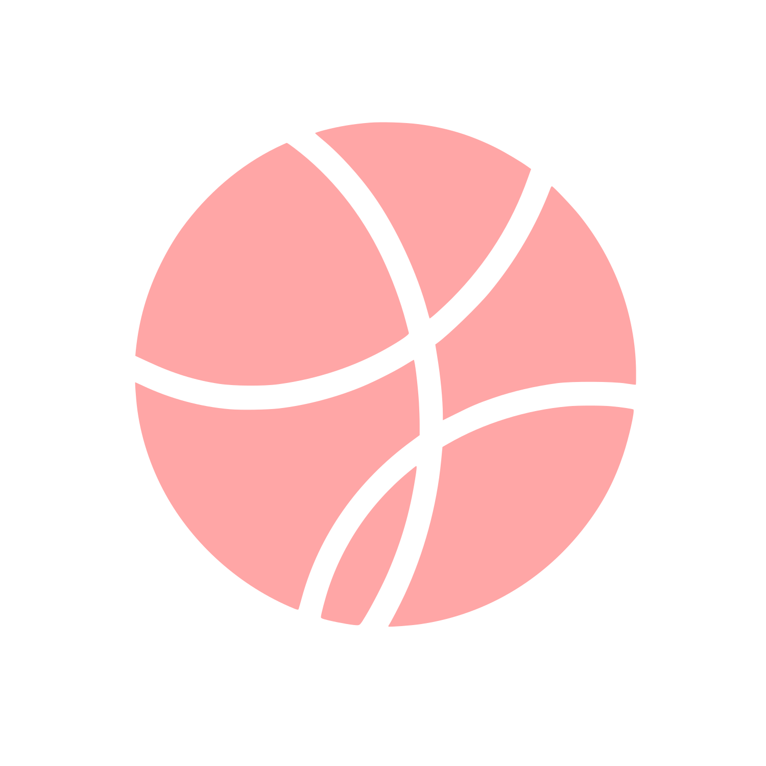 Basketball Ball Logo #ffa6a6