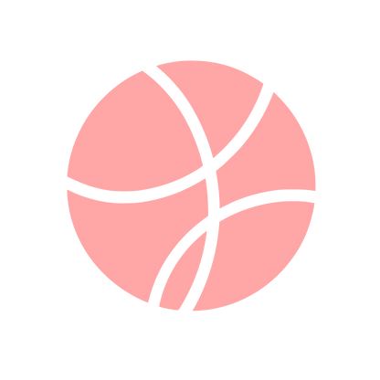 Basketball Ball Logo #ffa6a6