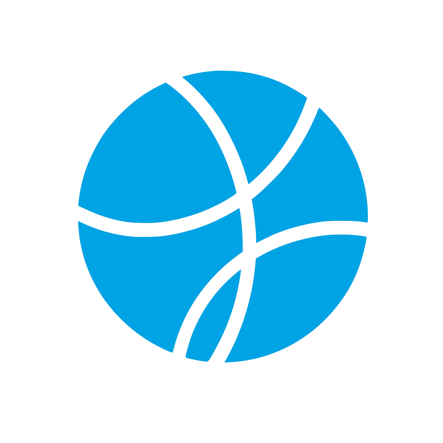 Basketball Ball Logo #00a3e4