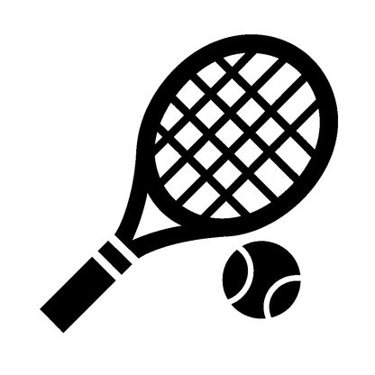 Tennis Racket and Ball Logo