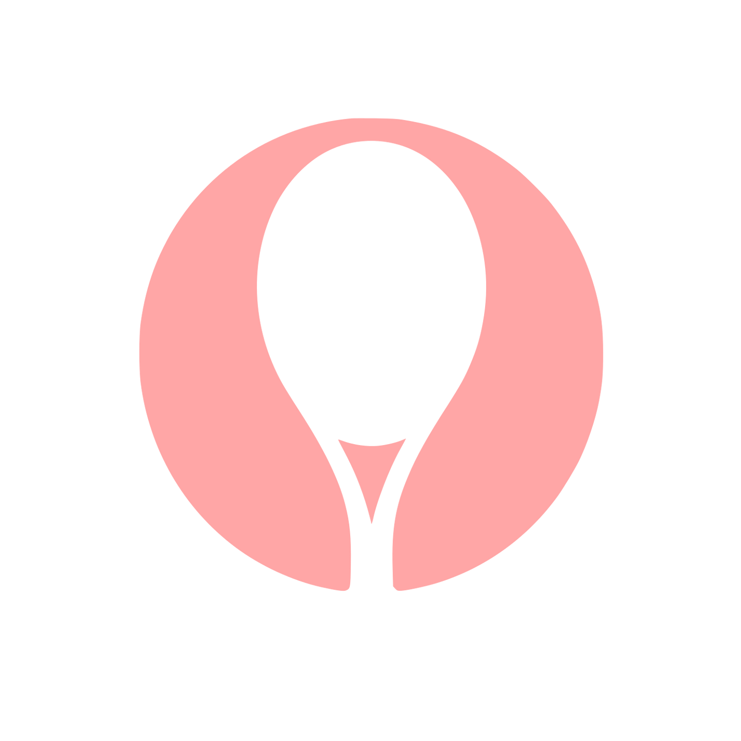 Tennis Racket Circle Logo #ffa6a6