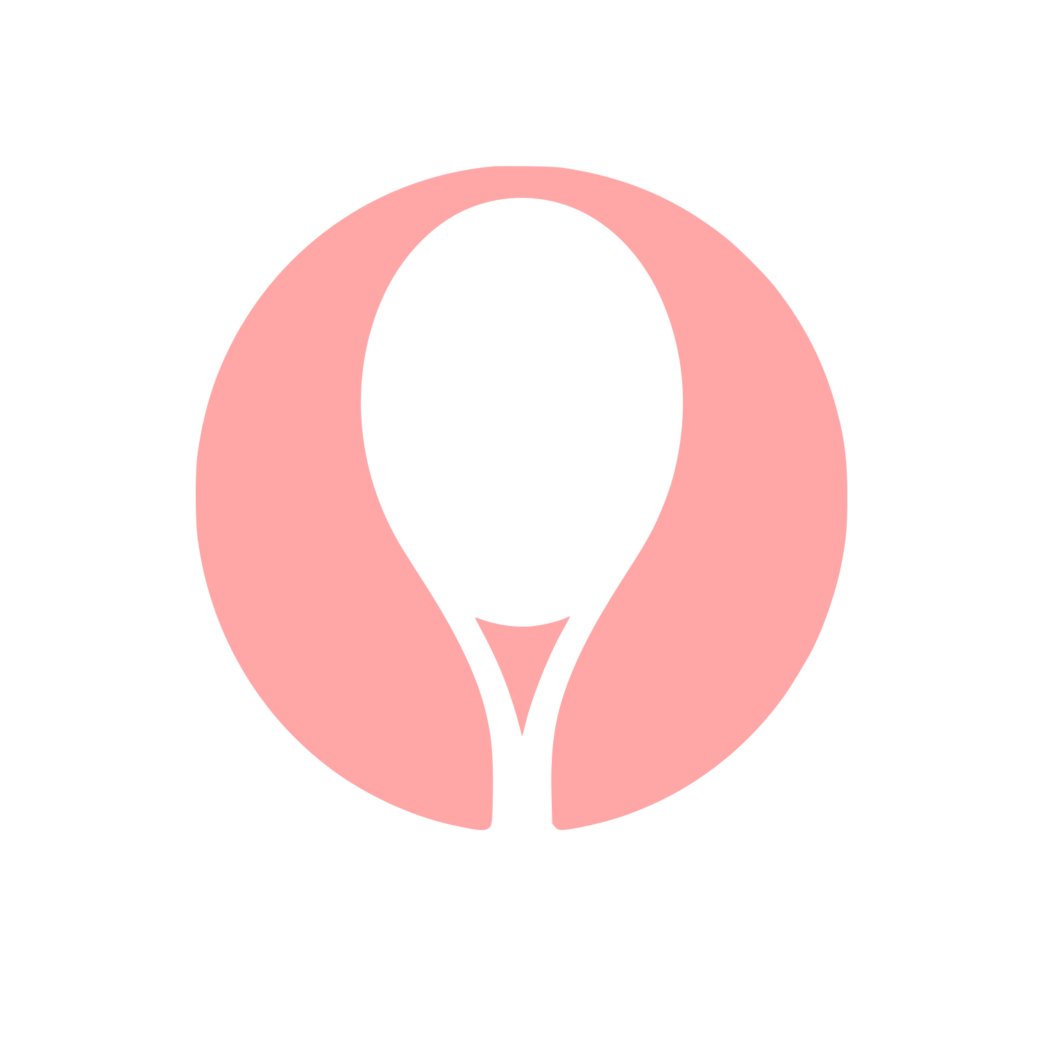 Tennis Racket Circle Logo #ffa6a6