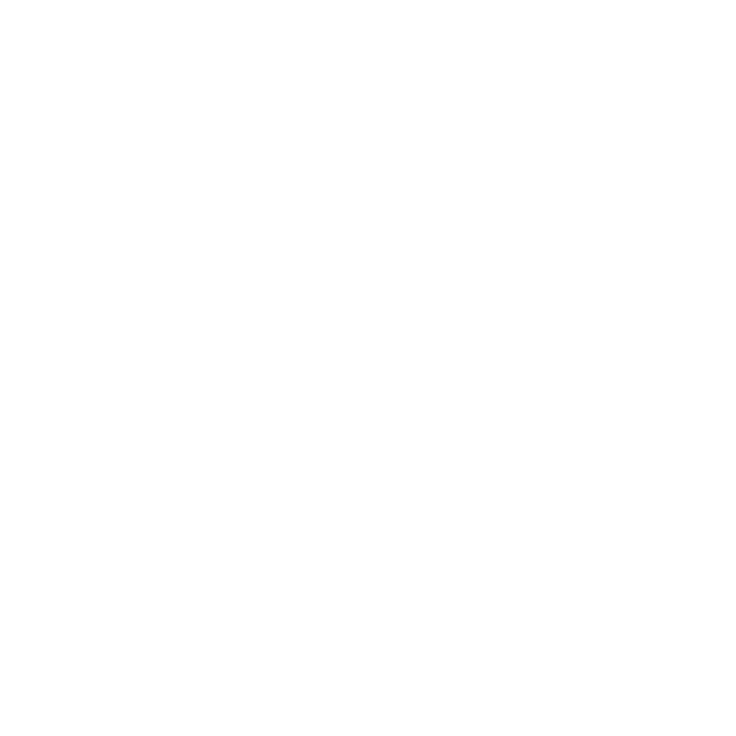 Tennis Racket Circle Logo #ffffff