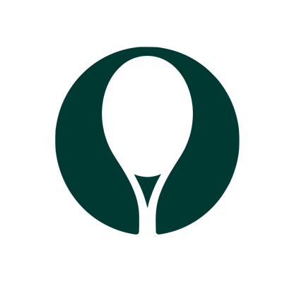 Tennis Racket Circle Logo #003932