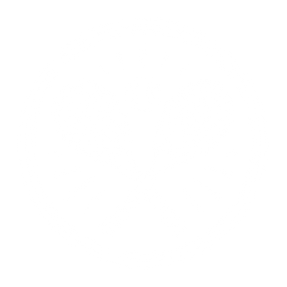Crossed Tennis Rackets Circle Logo #ffffff