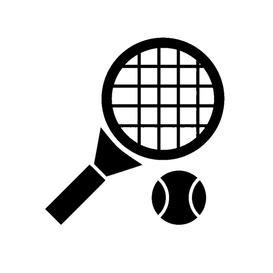Tennis Racket and Ball Logo
