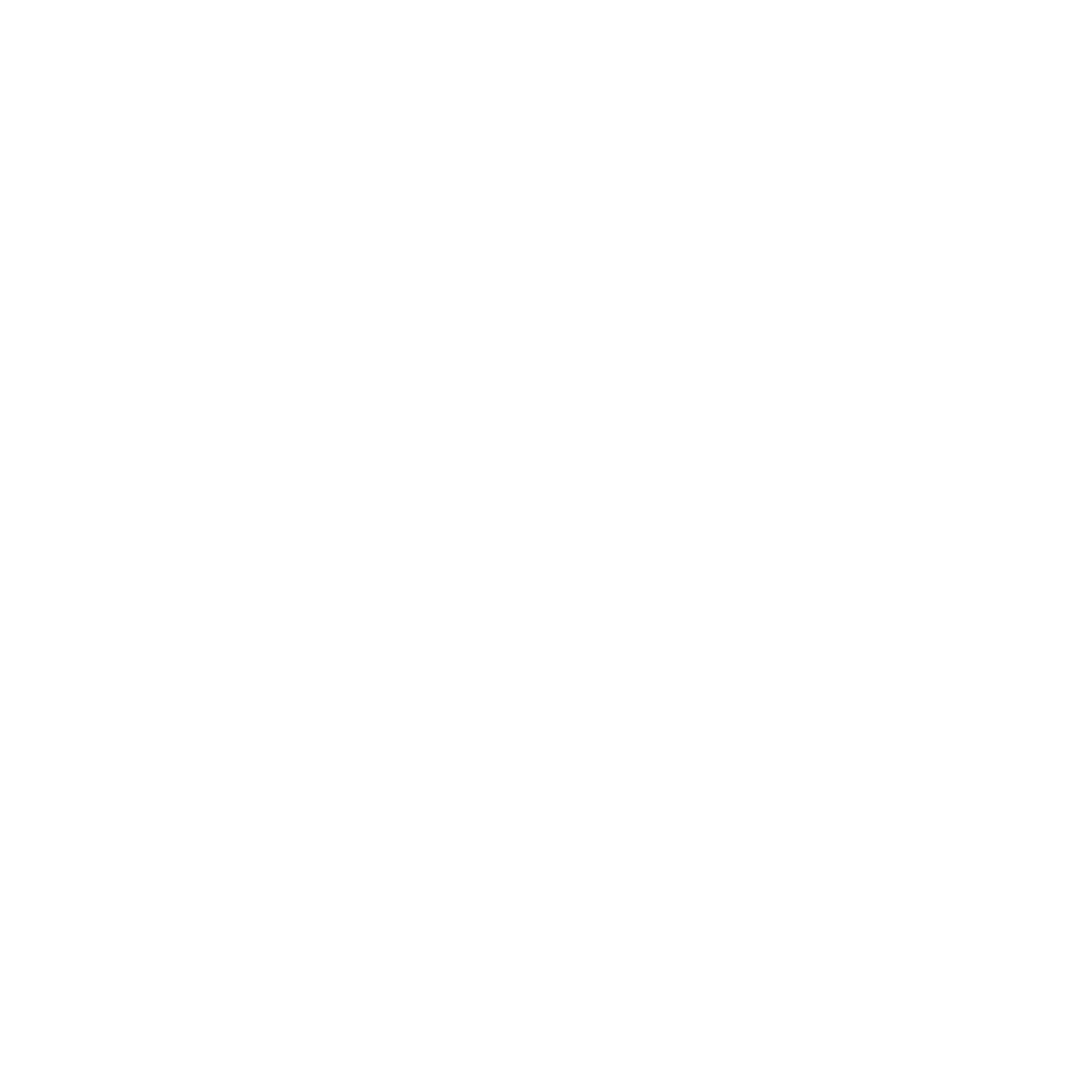 Tennis Racket and Ball Logo #ffffff