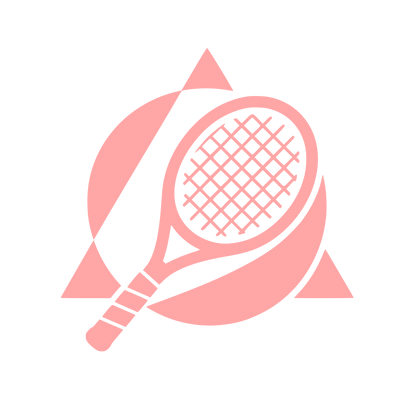 Tennis Racket Triangle Logo #ffa6a6