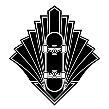 Art Deco Skateboard Logo