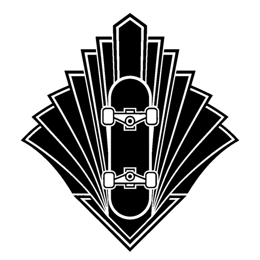 Art Deco Skateboard Logo
