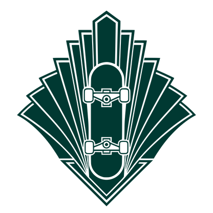 Art Deco Skateboard Logo #003932
