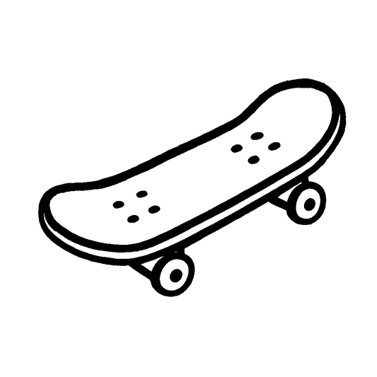Skateboard Outline Logo