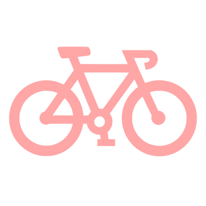 Road Bicycle Logo #ffa6a6