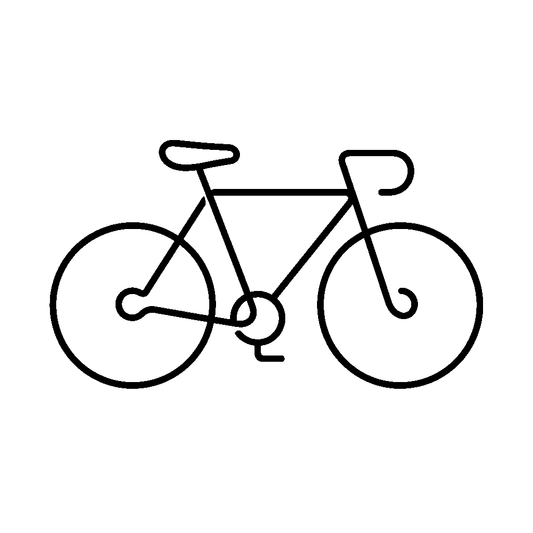 Road Bicycle Outline Logo