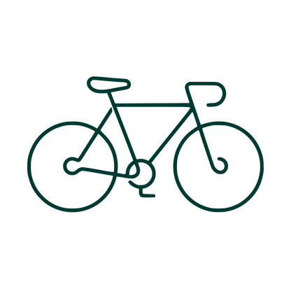 Road Bicycle Outline Logo #003932