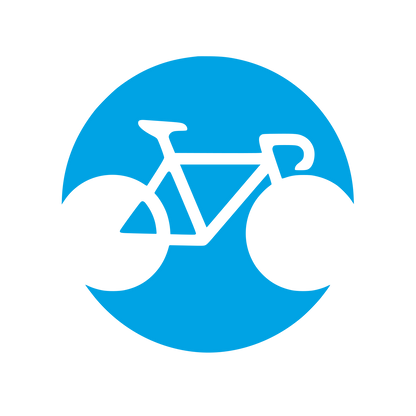 Bicycle Circle Badge Logo #00a3e4