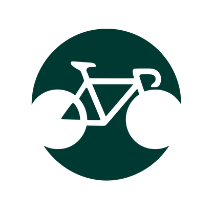 Bicycle Circle Badge Logo #003932